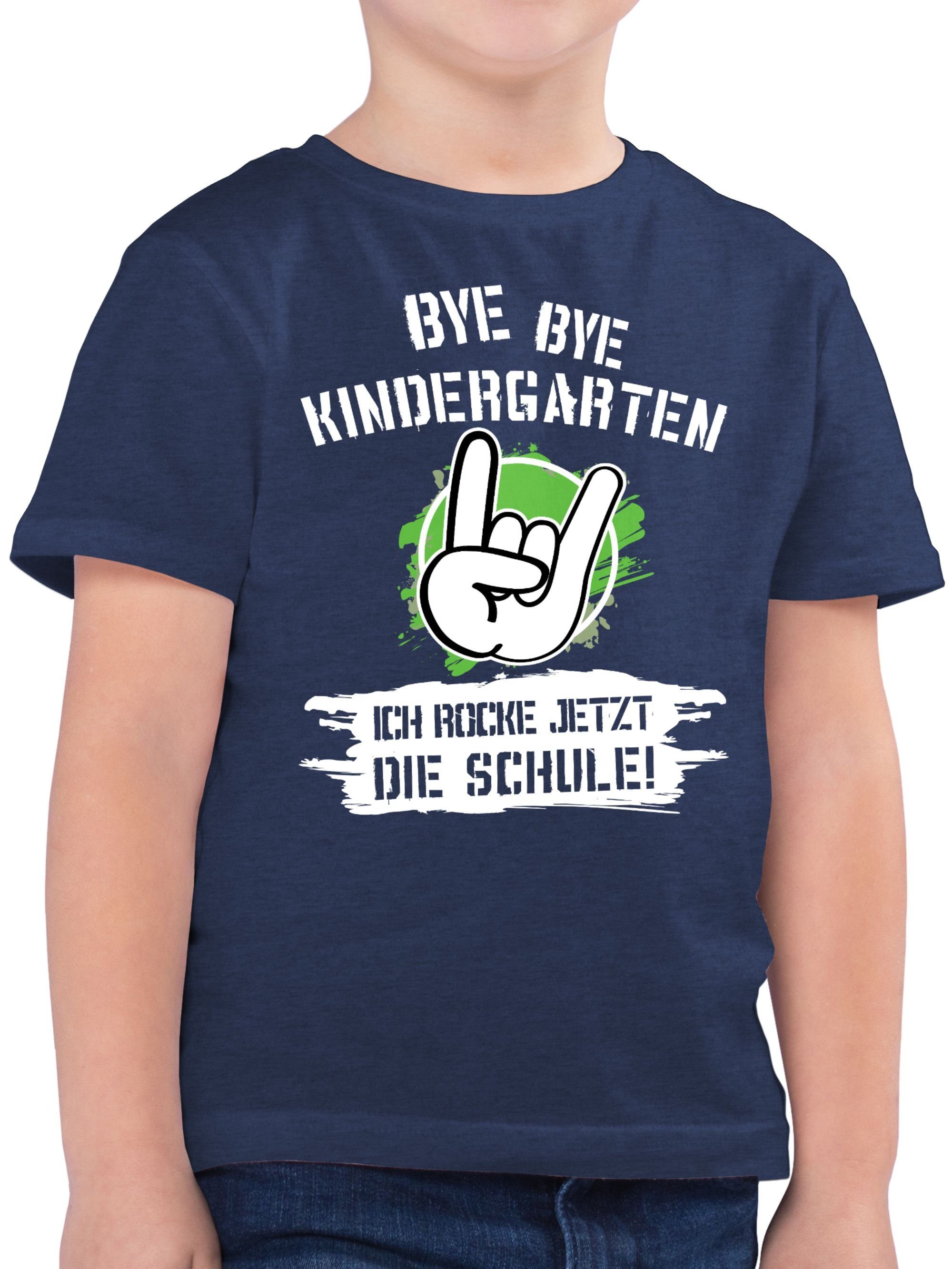 T-Shirt Bye Bye Kindergarten ich rocke jetzt die Schule