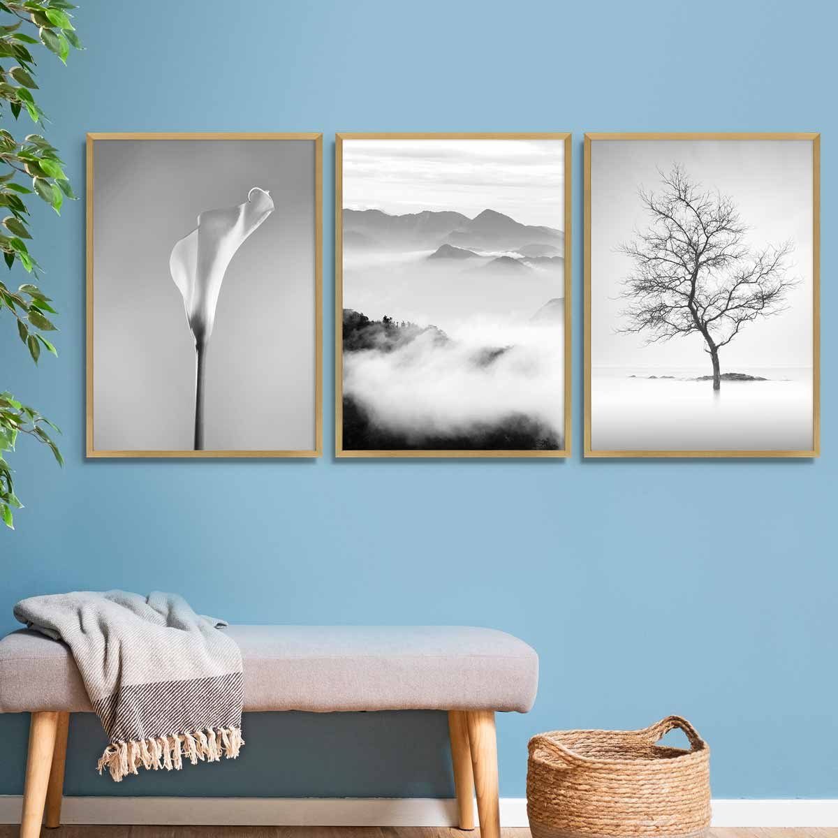 PHOTOLINI Bilderrahmen 3er Set, stabiles MDF-Holz, günstig online kaufen