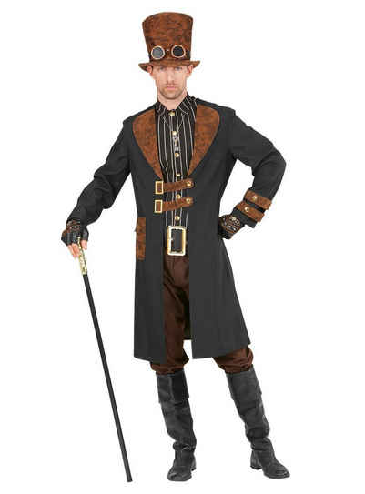 Widdmann Kostüm Steampunk Adliger, Viktorianisches Steampunk-Outfit für Herren