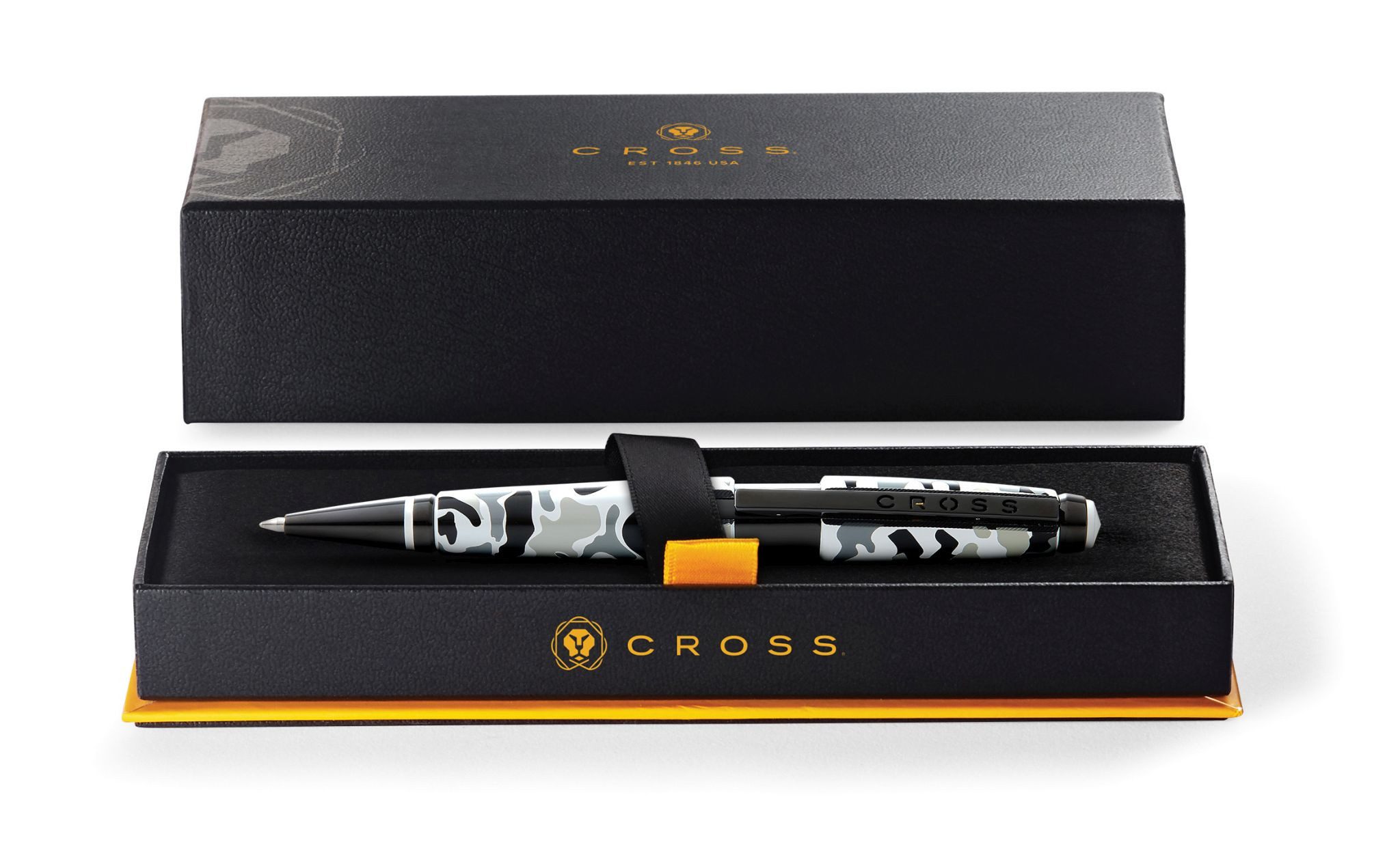 CROSS Tintenroller Cross Rollerball Edge Camo Schwarz/Weiß, PVD,mit Gel-Mine