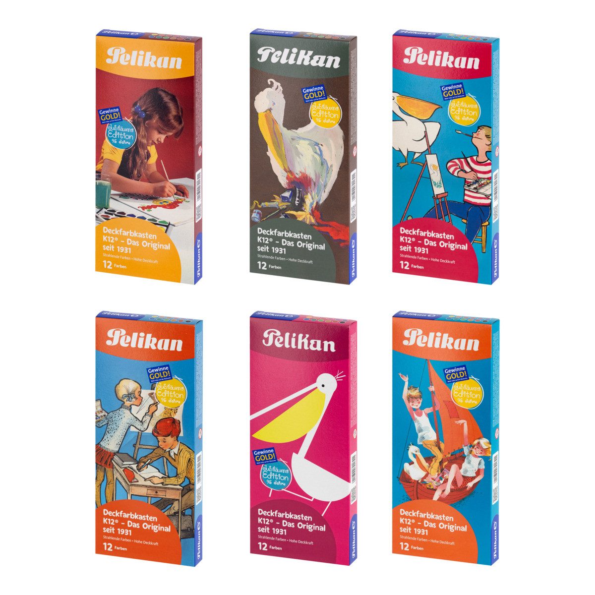 HAMELIN PAPERBRANDS Freizeittasche Pelikan Deckfarbkasten 735 K12 Jubiläumsedition Retro