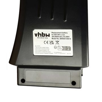 vhbw kompatibel mit smartEC Camp-20D, Camp-20E E-Bike Akku Li-Ion 8800 mAh (36 V)