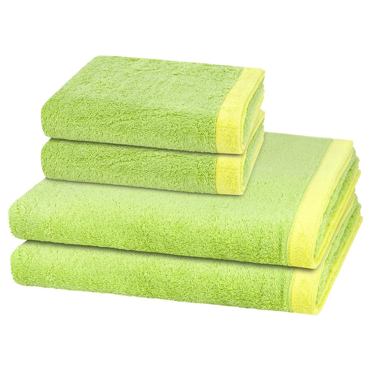 Cawö Handtuch Set Lifestyle Splash, Walkfrottee (Spar-Set, 4-St), 2 X Handt günstig online kaufen