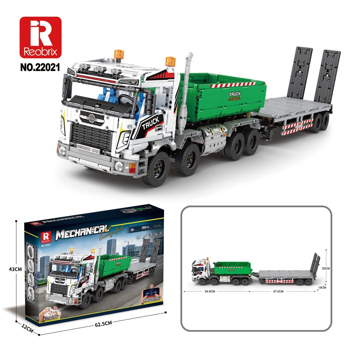 Reobrix 22021 Pick-up Truck Klemmbaustein LKW 2852 Teile Spielbausteine