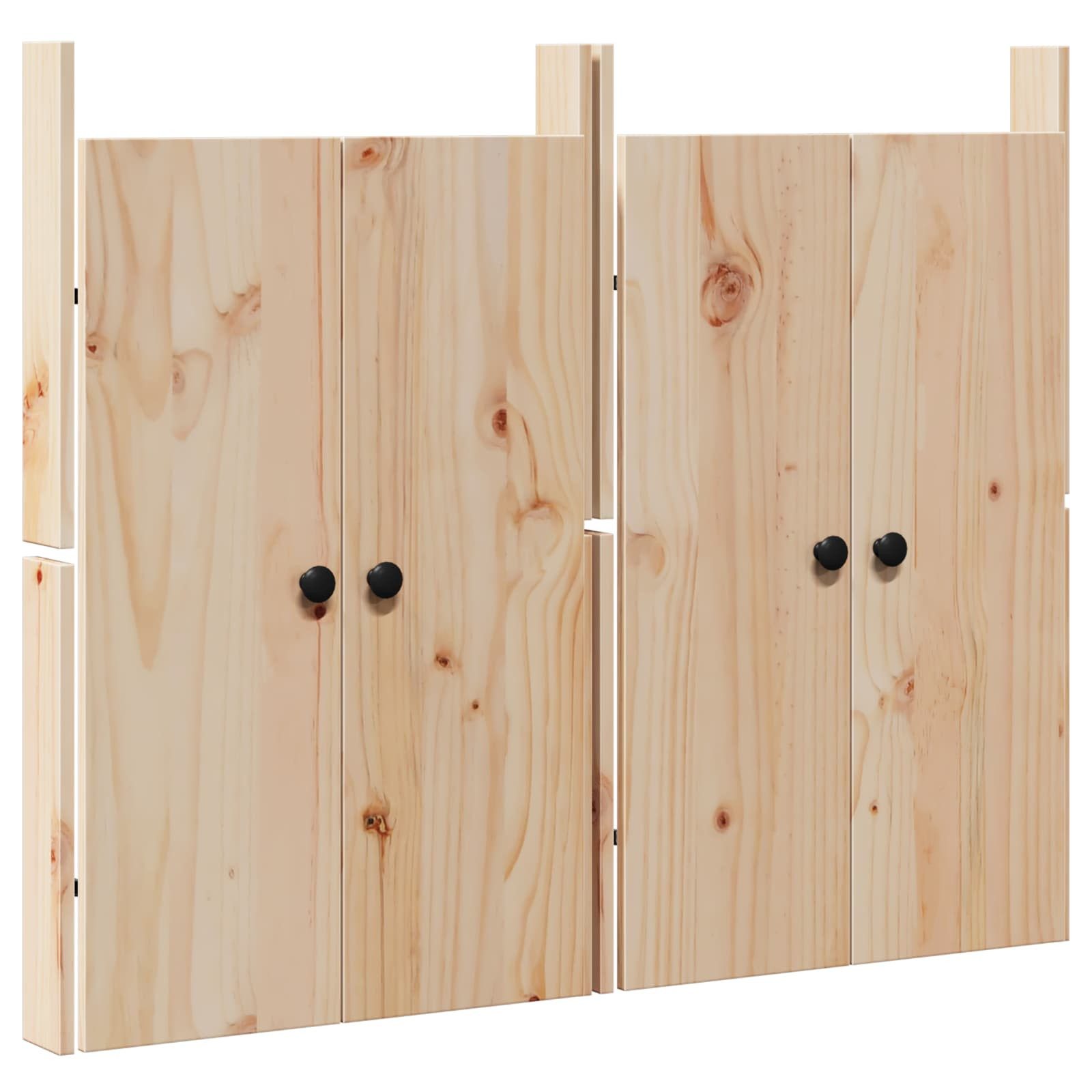 vidaXL Schranktür Küchentür MEPPEL 2 stk. Creme 50 x 9 x 82 cm Massivholz Kiefer (2 St)