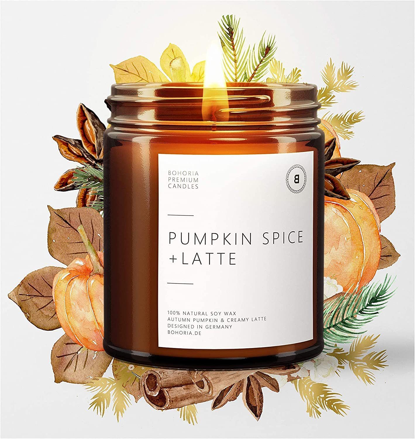 BOHORIA Duftkerze Wohlfühl-Kerze im Glas, Sojawachs