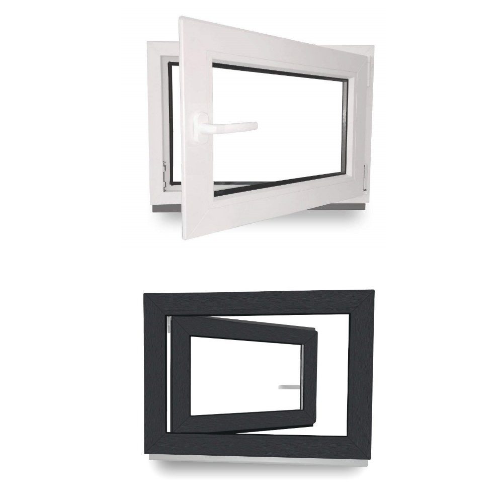 JeCo Fenster Kellerfenster Kunststoff innen weiß günstig online kaufen