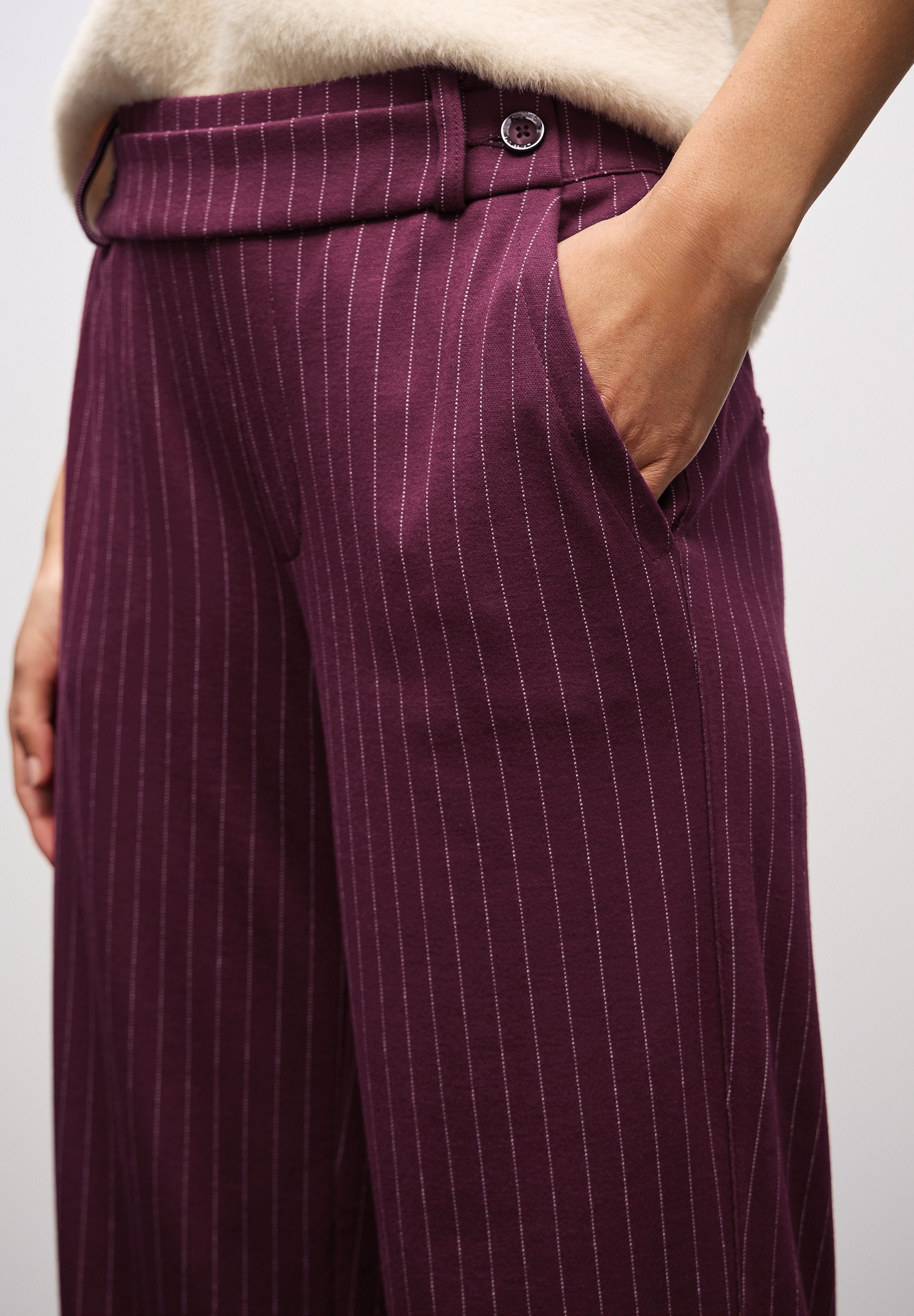 STREET ONE Webhose im Nadelstreifen-Look