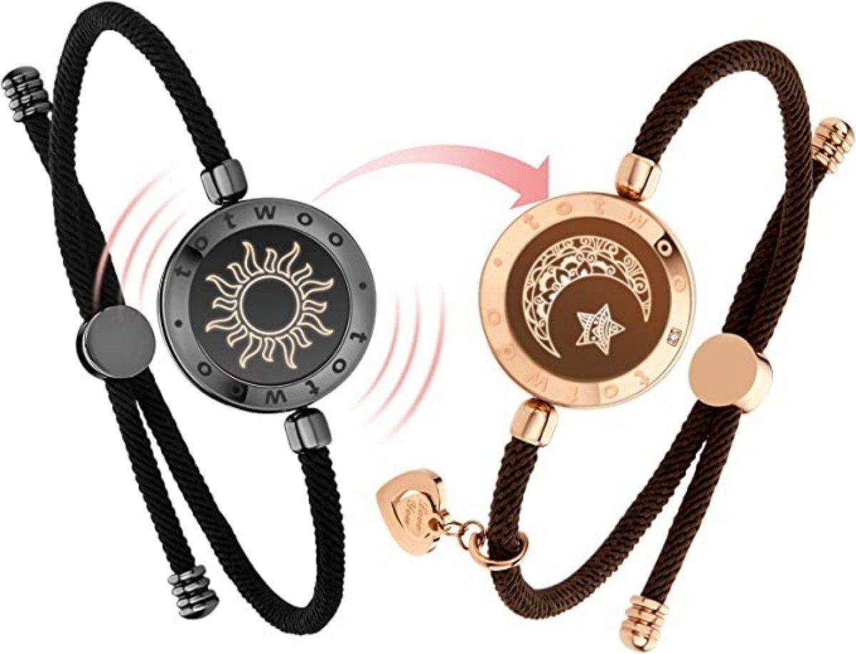 DOPWii Armband TOTWOO Armbänder für Paare, Vibration & Aufleuchten, Liebes  Geschenk