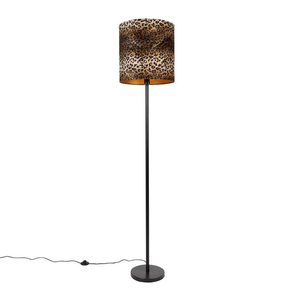 Qazqa Stehlampe Simplo, ohne Leuchtmittel, E27, günstig online kaufen