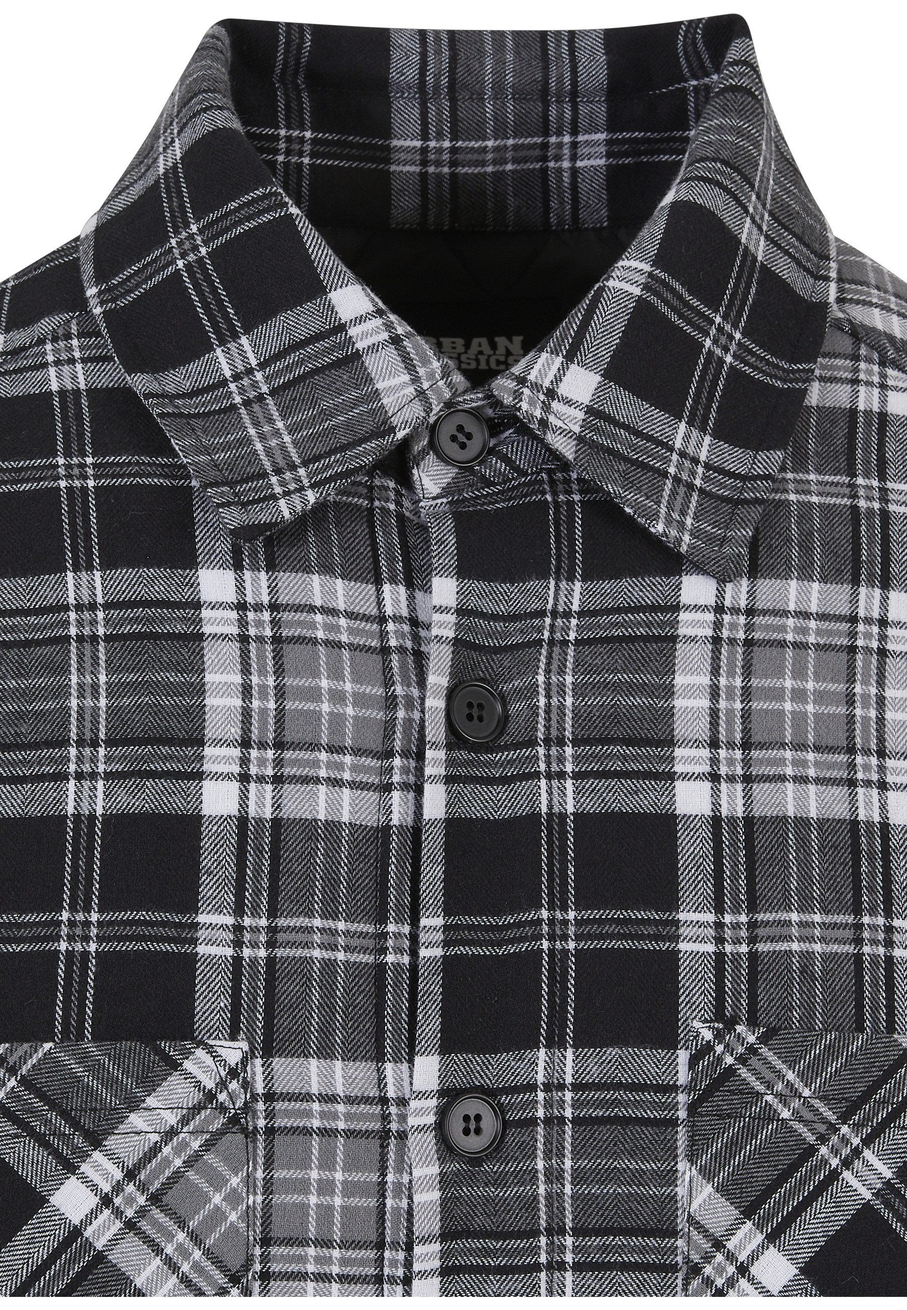 URBAN CLASSICS Langarm-Poloshirt Urban Classics Herren Padded Checked Shirt Jacket (1-tlg)
