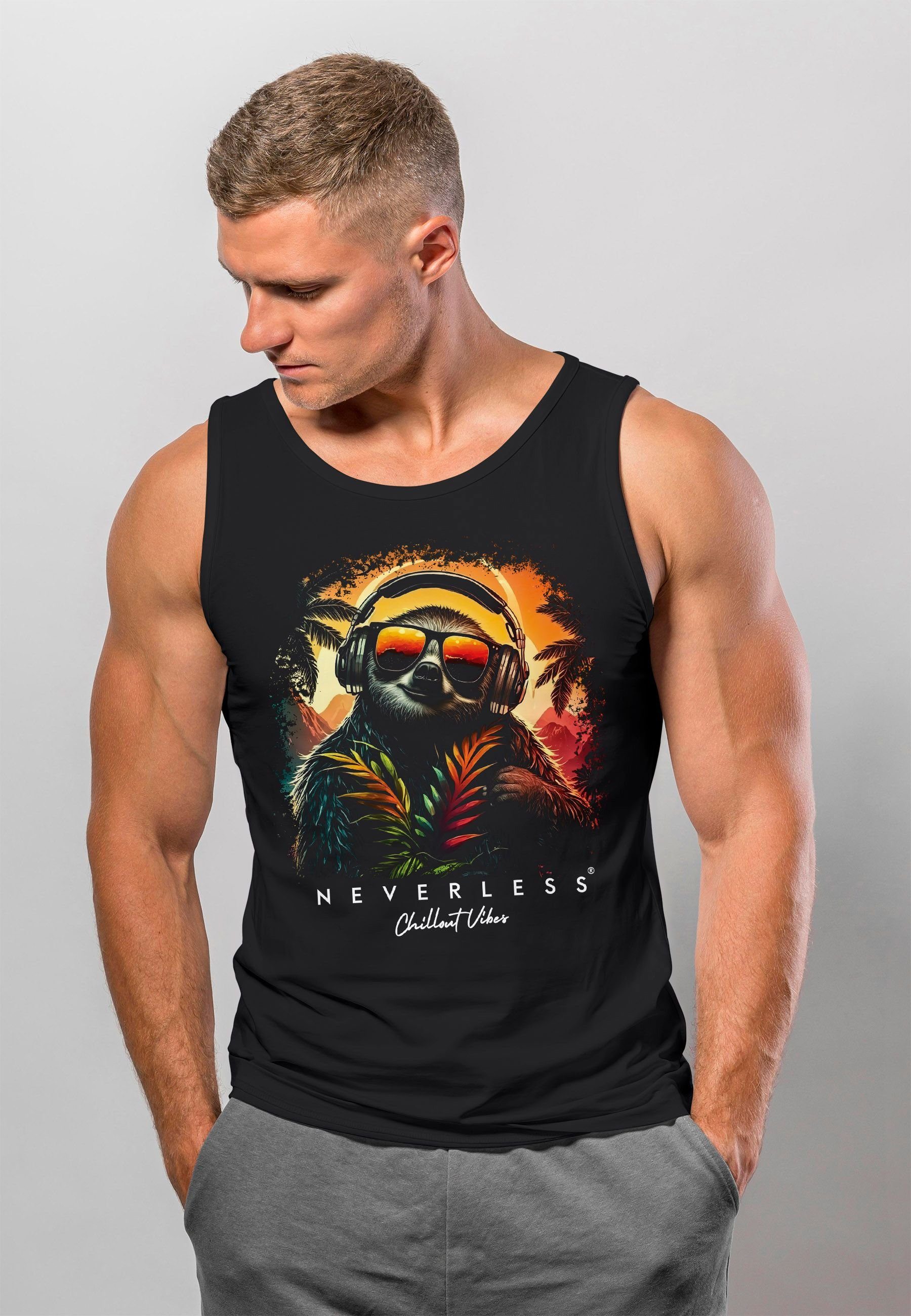 Neverless Tanktop Herren Tank-Top Musik DJ günstig online kaufen