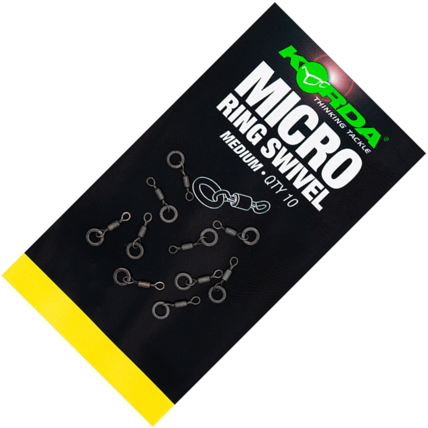 Korda Schnurverbinder Korda Micro Rig Ring Swivel Medium - 10 Karpfenwirbel, (1-St)