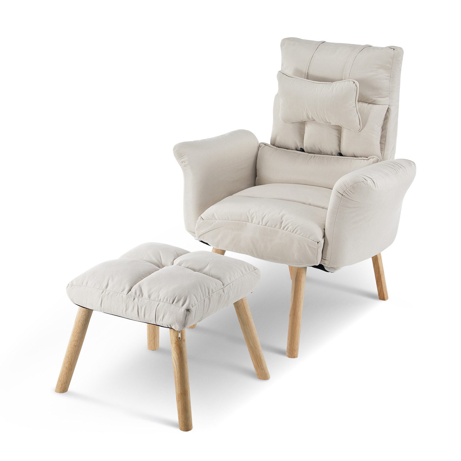 Ofcasa Relaxsessel Leinenstoff Einzelsessel (Relaxsessel inkl günstig online kaufen