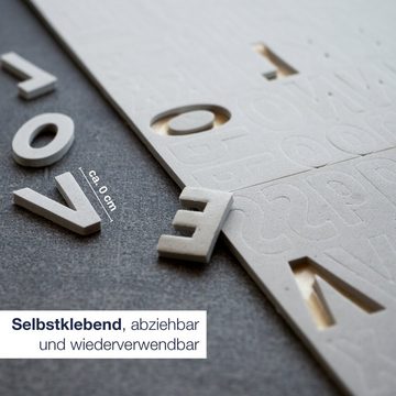 ILP Dekoobjekt Beton Stempel A-Z, 106 Kleine Beton Buchstaben - Großbuchstaben und Kleinbuchstaben - DIY Dekoration von Beton Objekten zum Selbstgießen