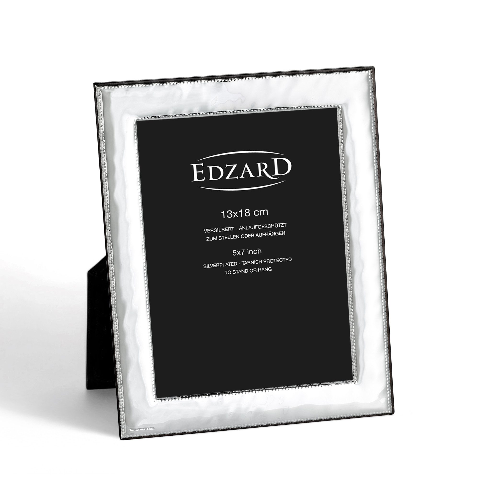 EDZARD Bilderrahmen Montella, für 1 Bilder, versilbert und anlaufgeschützt, für 13x18 cm Bilder, modern