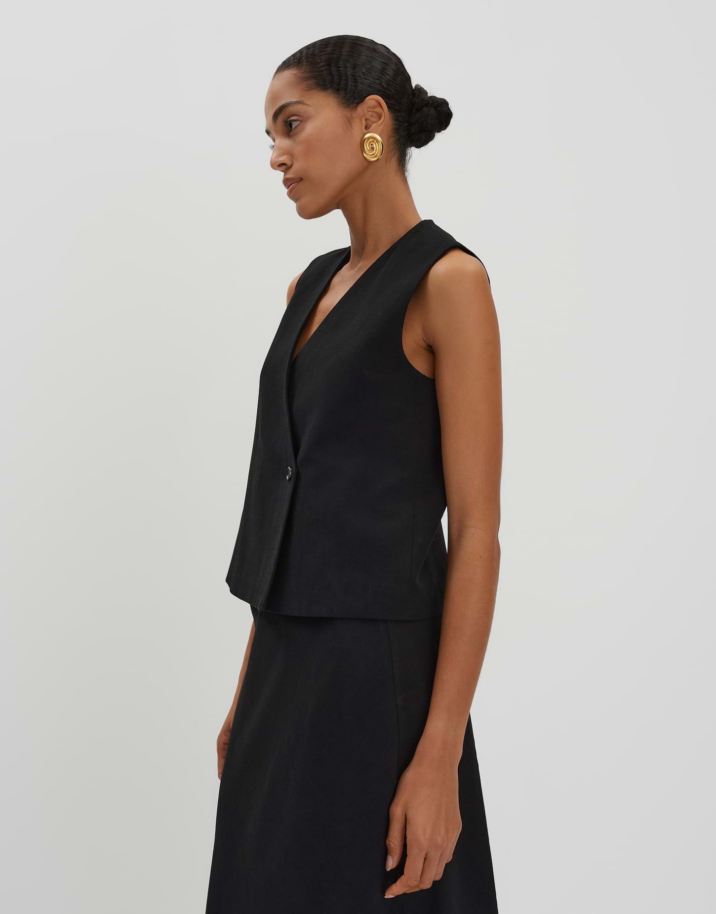 someday Anzugweste NABRIL aus Viskose Leinen Mix