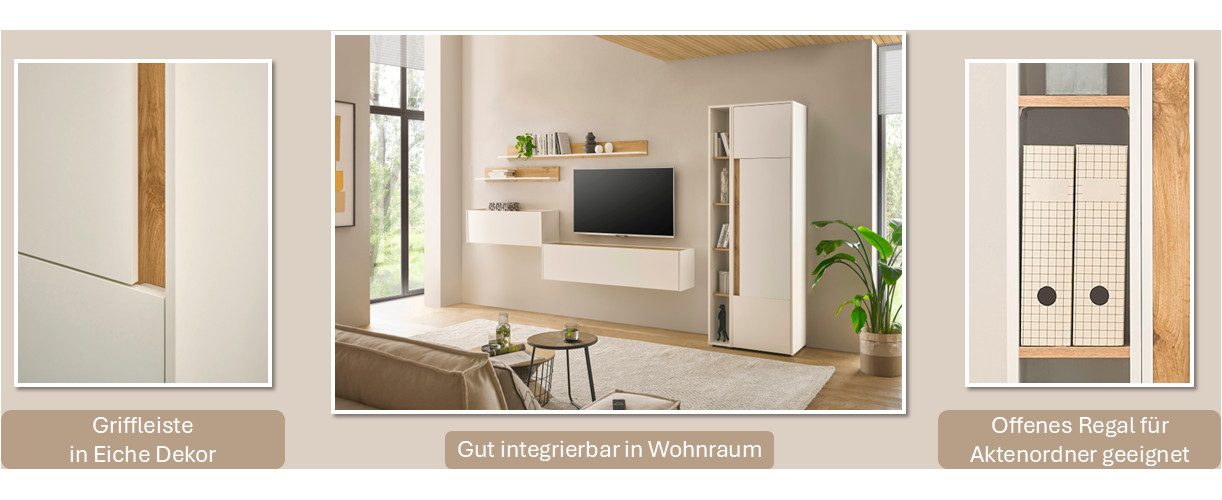 Home affaire Büromöbel-Set CiTY/GiRON, (Set, 2-tlg)