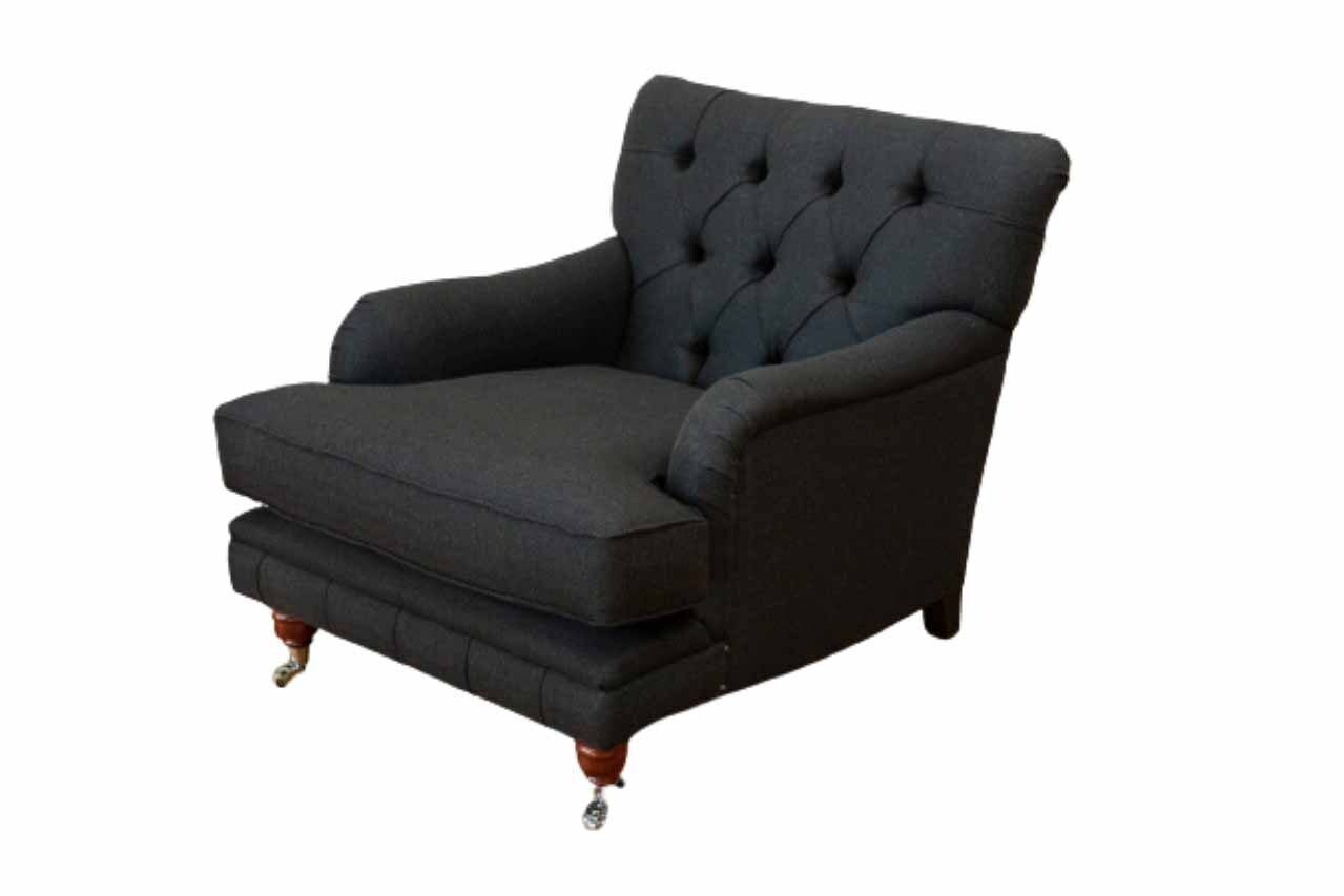 JVmoebel Sessel Sessel Luxus Einsitzer Stoff, In Made Couchen Couch Europe Möbel Textil Polster