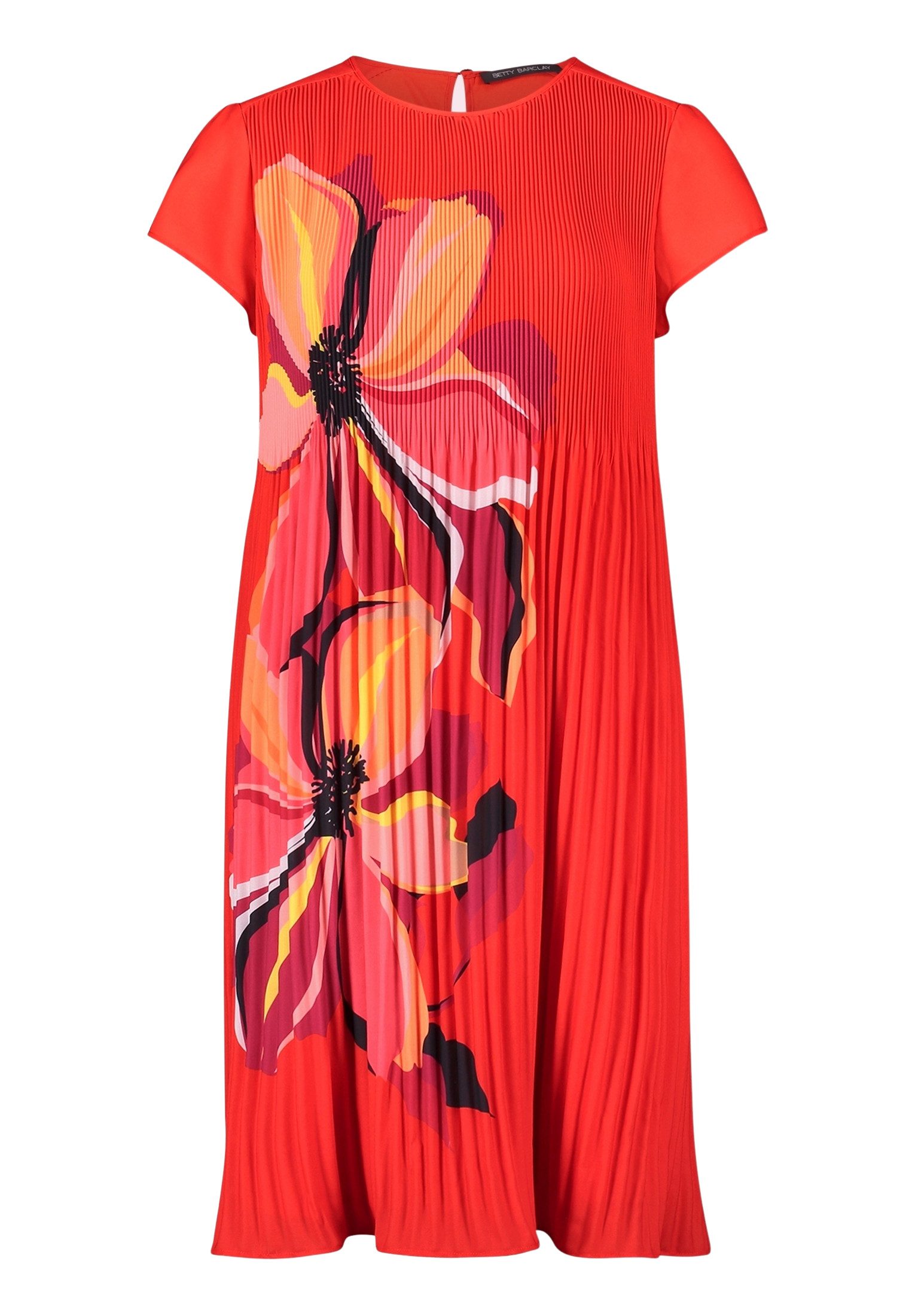 Plisseekleid Damen kurzarm