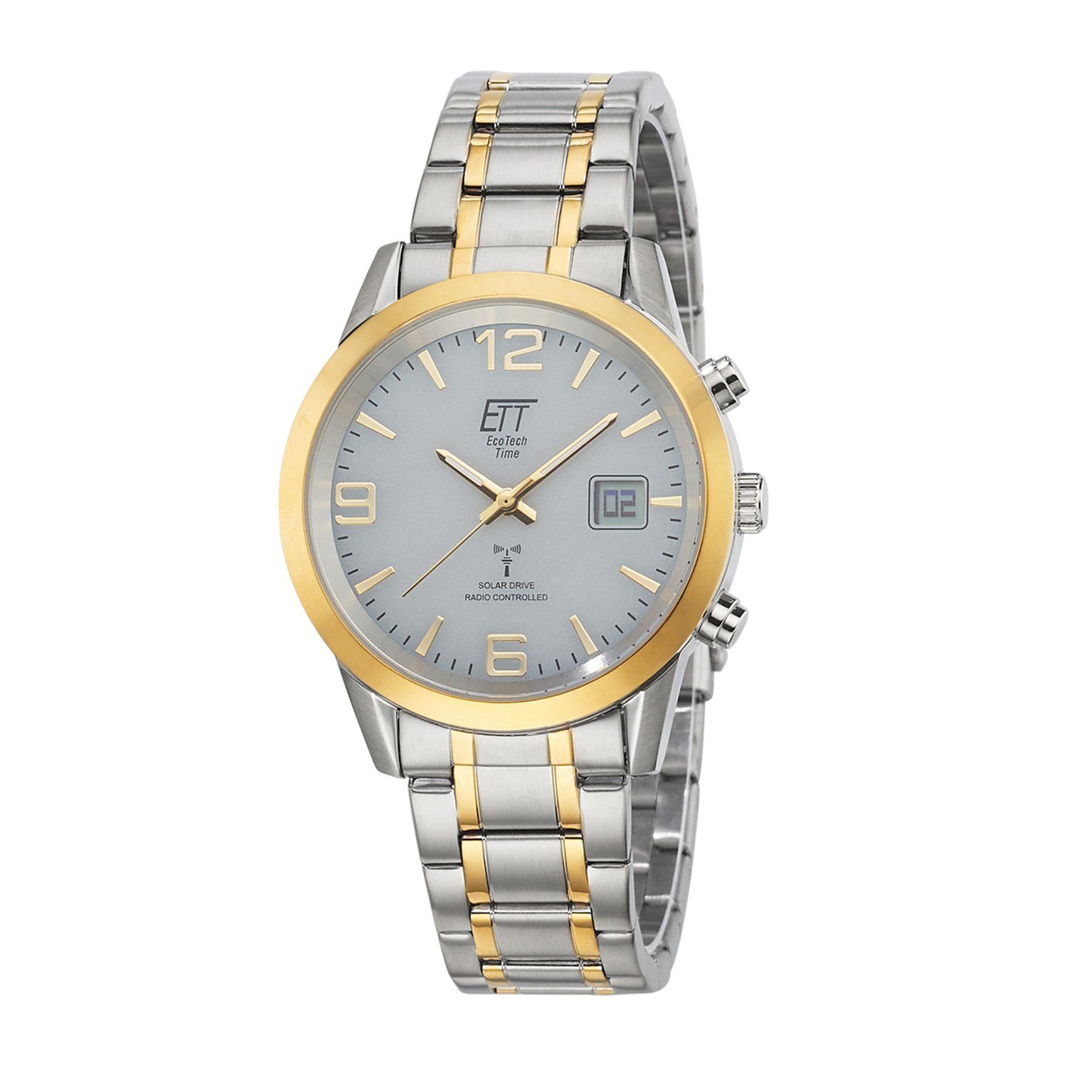 Funkuhr Eco Tech Time Solar Drive Funk Basic Herrenuhr - EGS-11501-42M