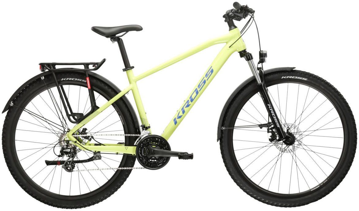 Kross Mountainbike KROSS MTB Hardtail Hexagon 2.0 27,5" grün 21 Gänge, 21 Gang Shimano ALTUS M310 Schaltwerk, Kettenschaltung