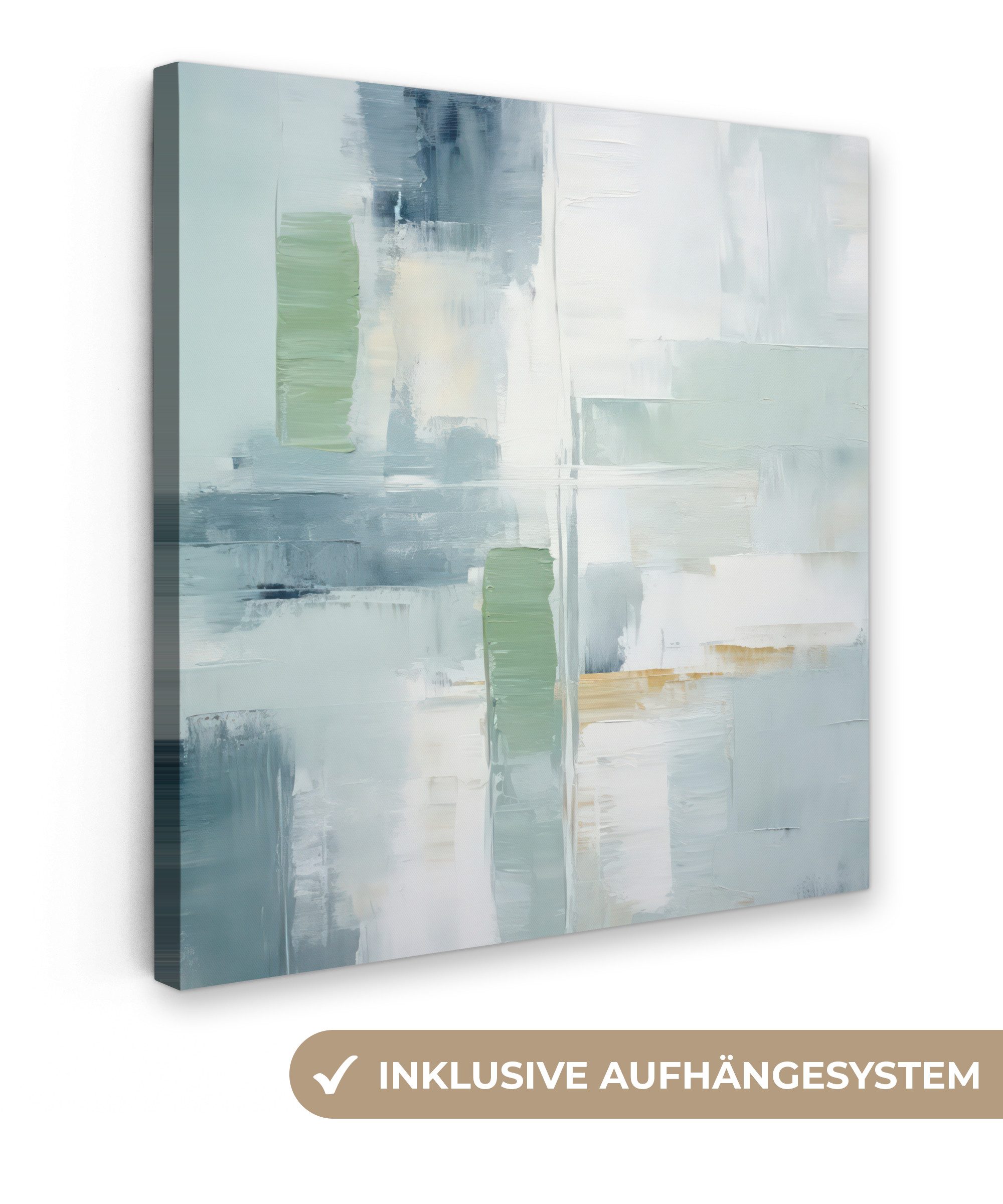 OneMillionCanvasses® Leinwandbild Farbe - Moderne Kunst - Abstrakt - Grau, günstig online kaufen