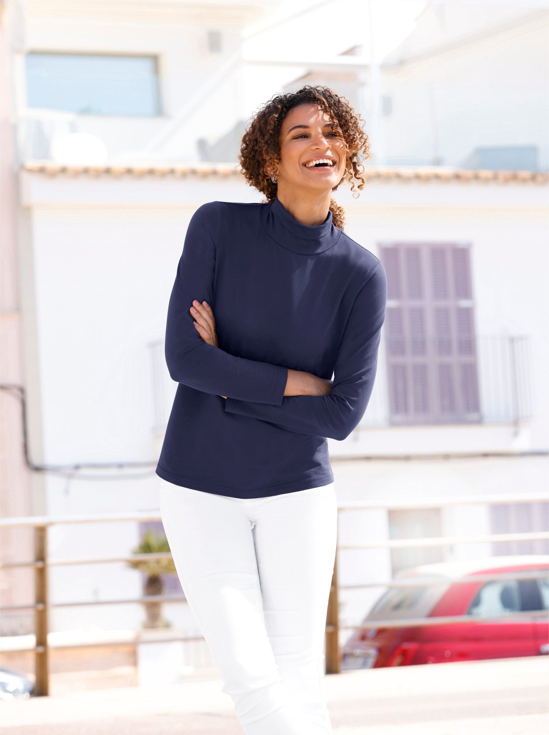 Casual Looks Rollkragenshirt "Rollkragen-Shirt", 1 Stk. günstig online kaufen