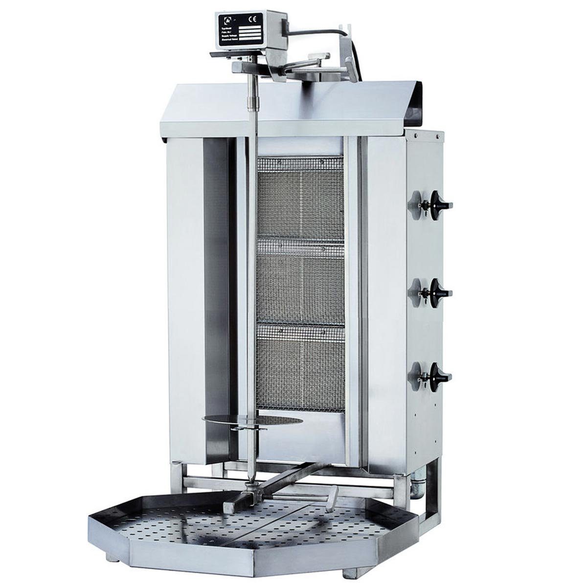 Gastronics Dönergrill Dönergrill / Gyrosgrill 3 Brenner Motor oben