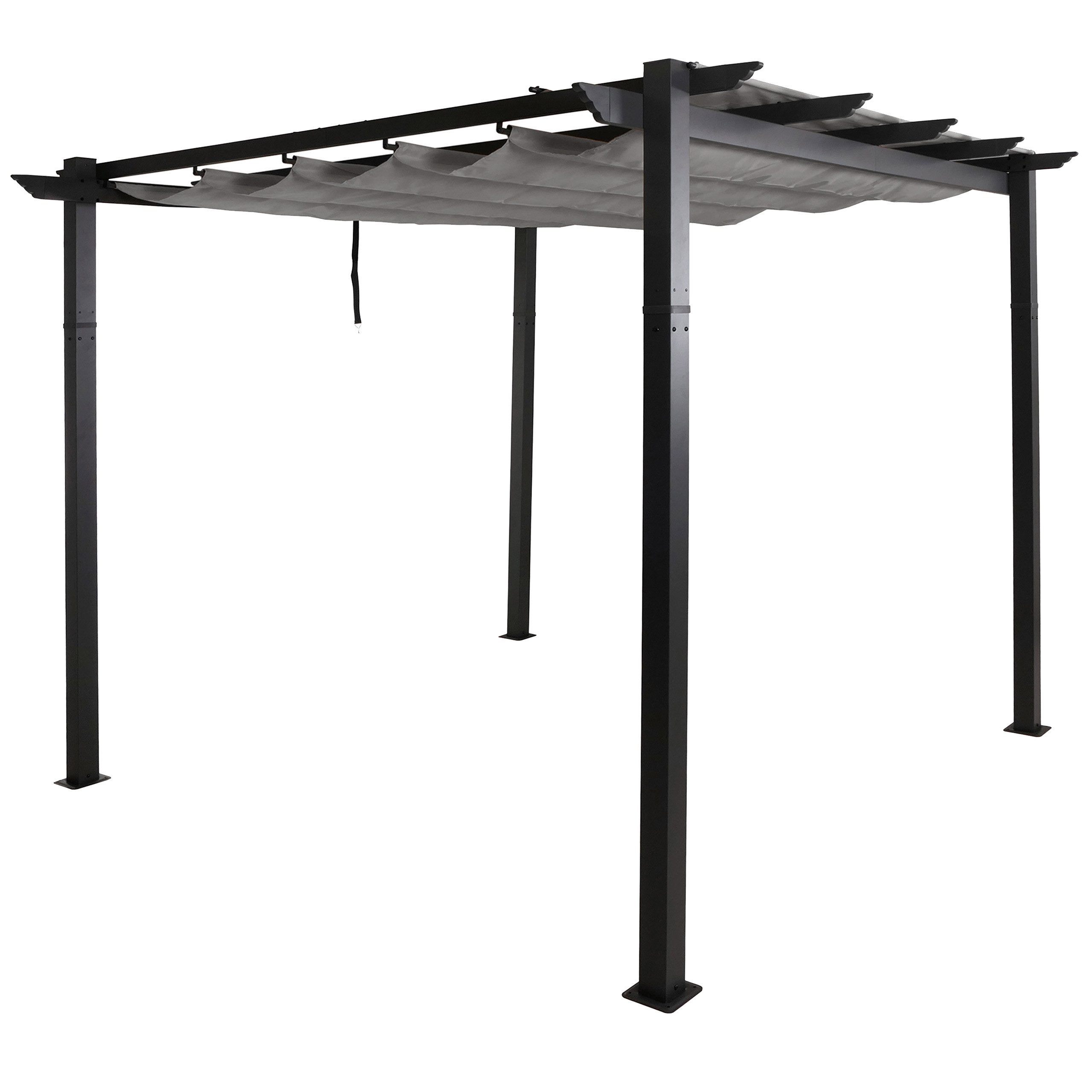 MCW Pergola MCW-N93-3x3, BxTxH: 300x300x240 cm, Bezug mit Beschichtung zur Wasserdichtigkeit
