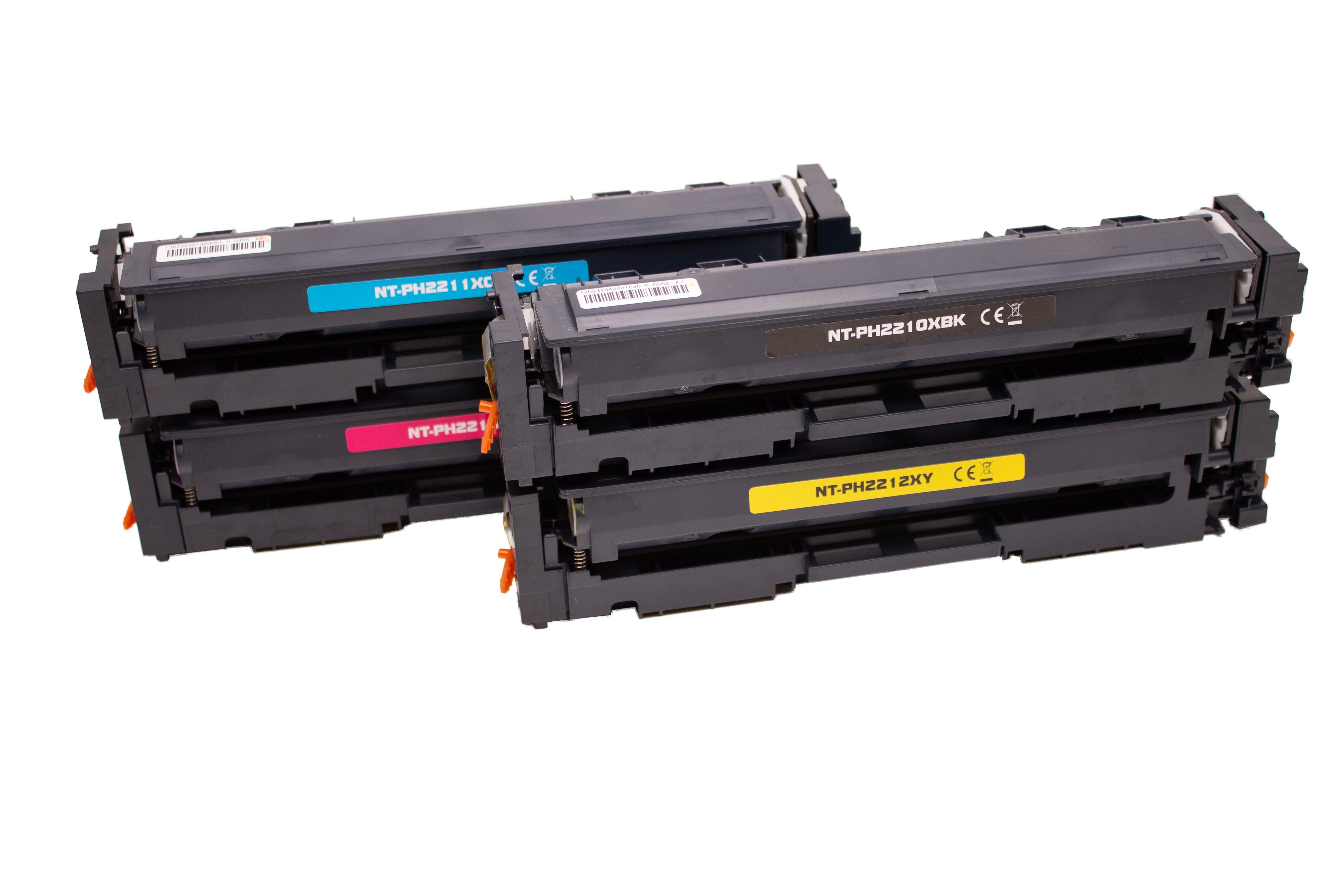 ABC Tonerkartusche, (Kompatibles Set 4x Toner für HP 216A W2410A - W2413A (MIT CHIP) Color, HP Color Laserjet Pro M155 Series, MFP M182 M183 Series), HP Color Laserjet Pro M155 Series, MFP M182 M183 Series