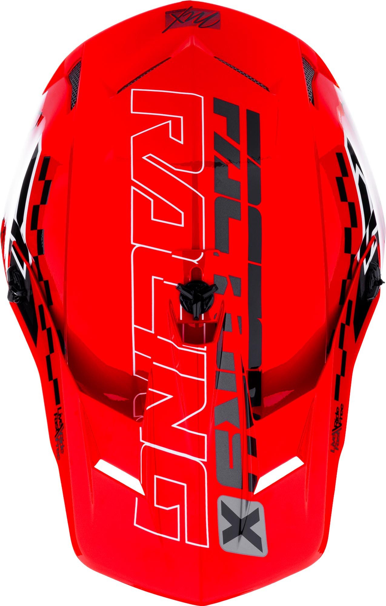 FXR Motocrosshelm Clutch Race Div Motocross Helm, Waschbar