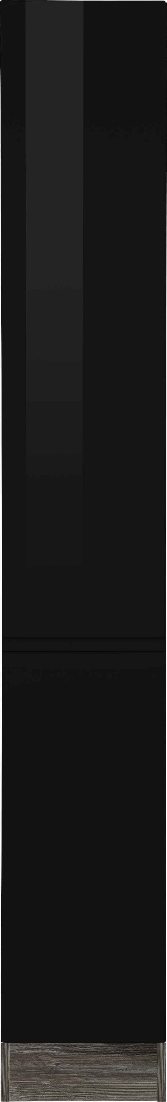 HELD MÖBEL Apothekerschrank »Virginia« 200 cm hoch 30 cm breit, 2 Auszüge mit 5 Ablagen, hochwertige MDF-Fronten, griffloses Design