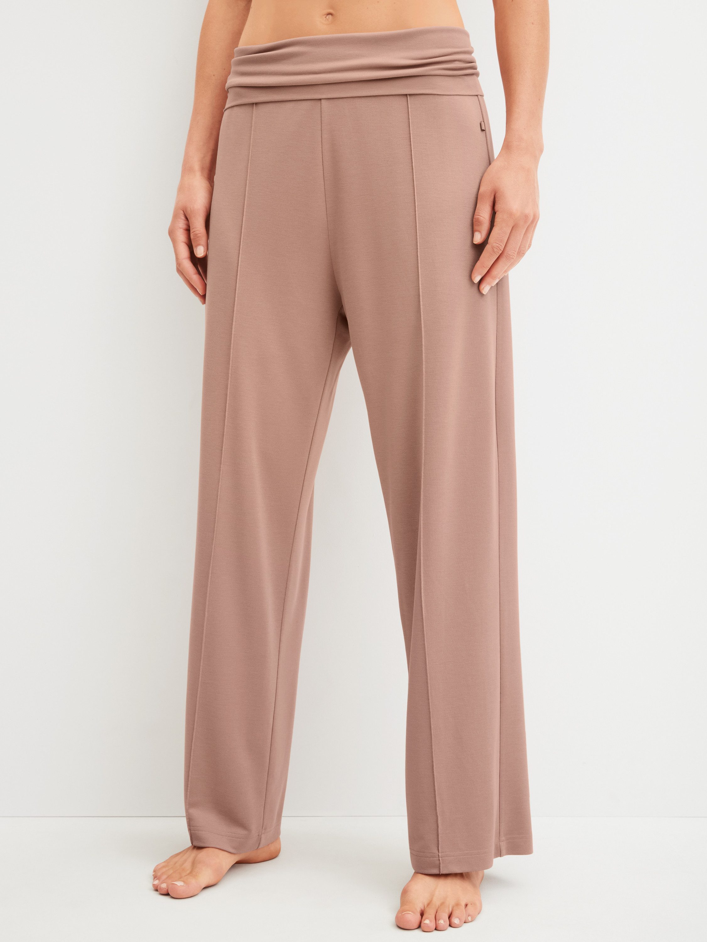 CALIDA Pyjamahose Natural Loungewear Damen (1-tlg) elastischer Bund, atmungsaktive Qualität, pflegeleicht