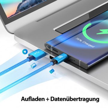 JAMEGA USB C Datenkabel SCHNELL Ladekabel für Samsung usw.- mehrere Längen USB-Kabel, USB Typ A, USB Typ C, (100 cm)