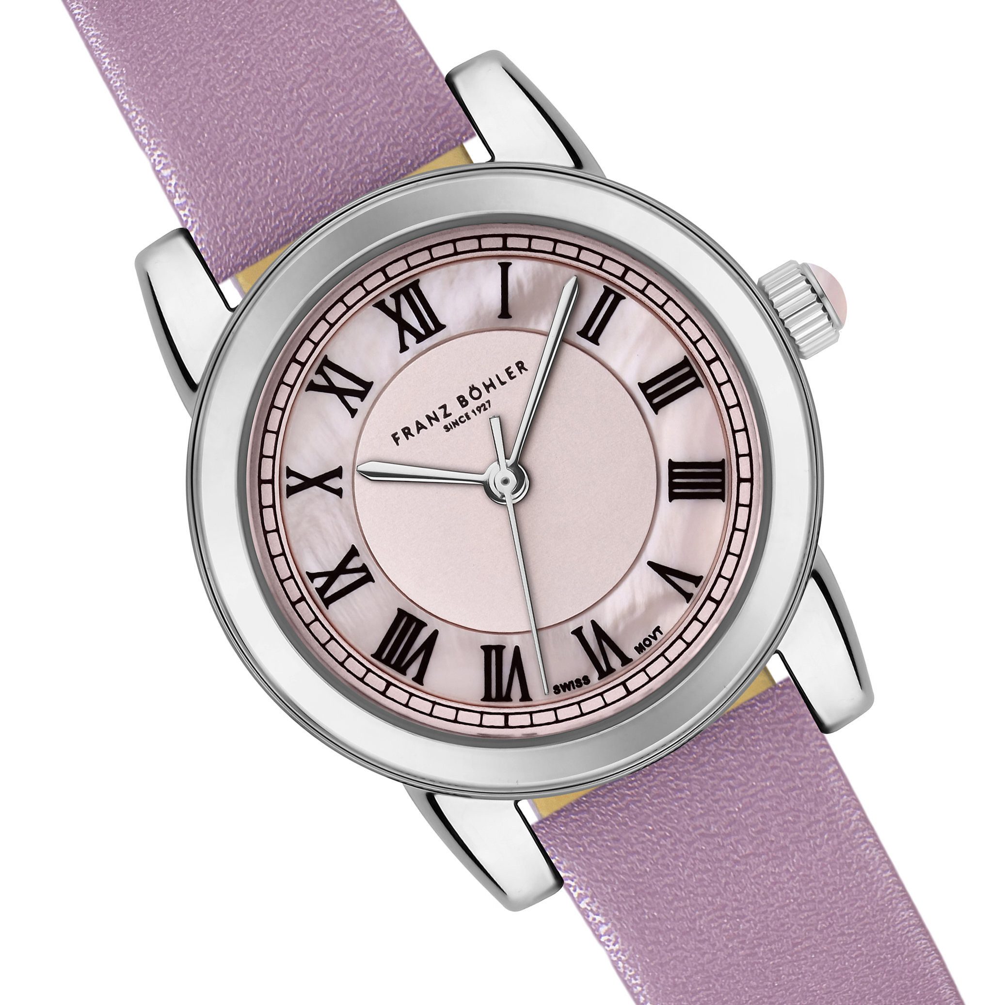 FRANZ BÖHLER Quarzuhr BD7-S064S Sils Silver Flat smooth