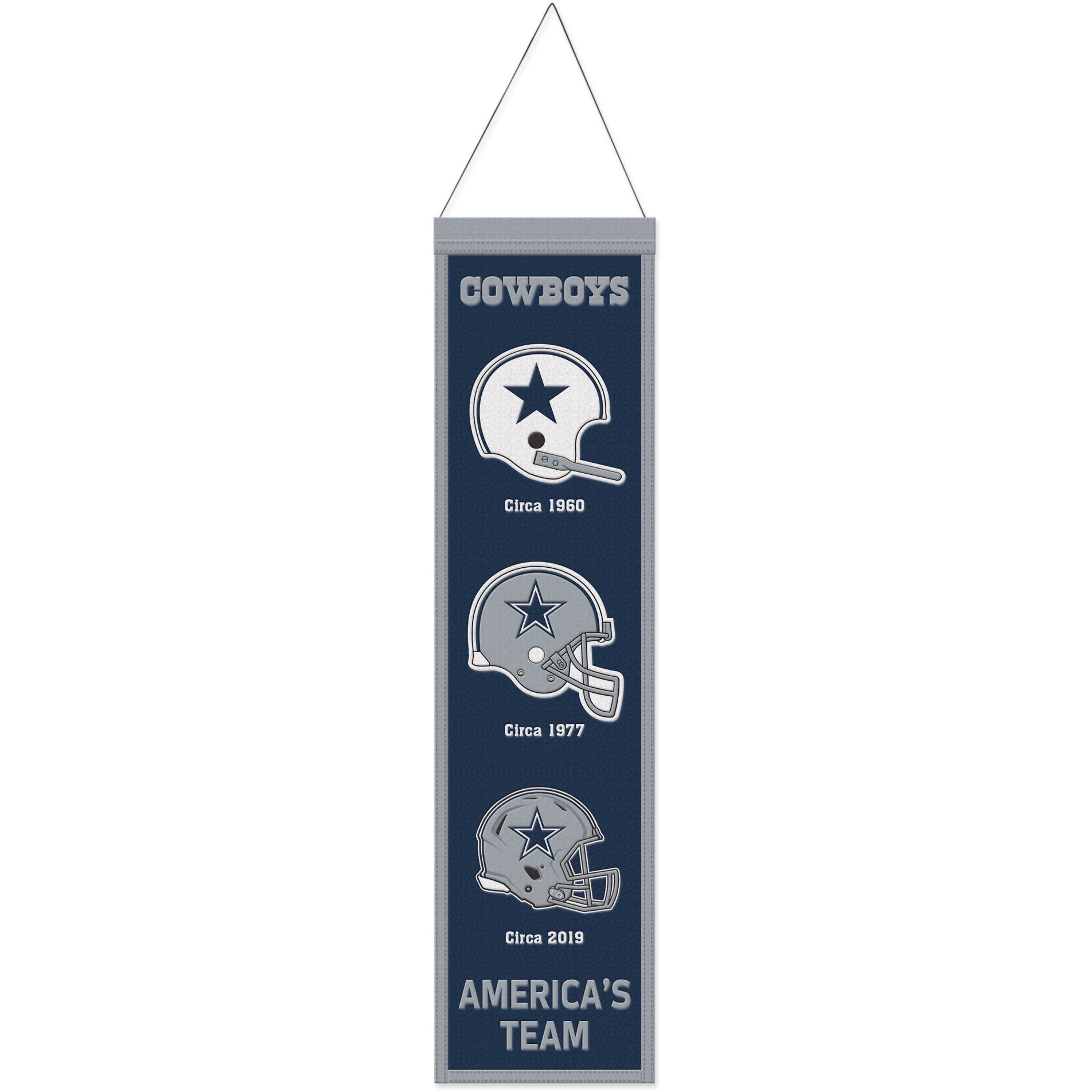 WinCraft Wanddekoobjekt NFL Teams EVOLUTION Wool Banner 80x20cm Dallas Cowboys | Wandobjekte