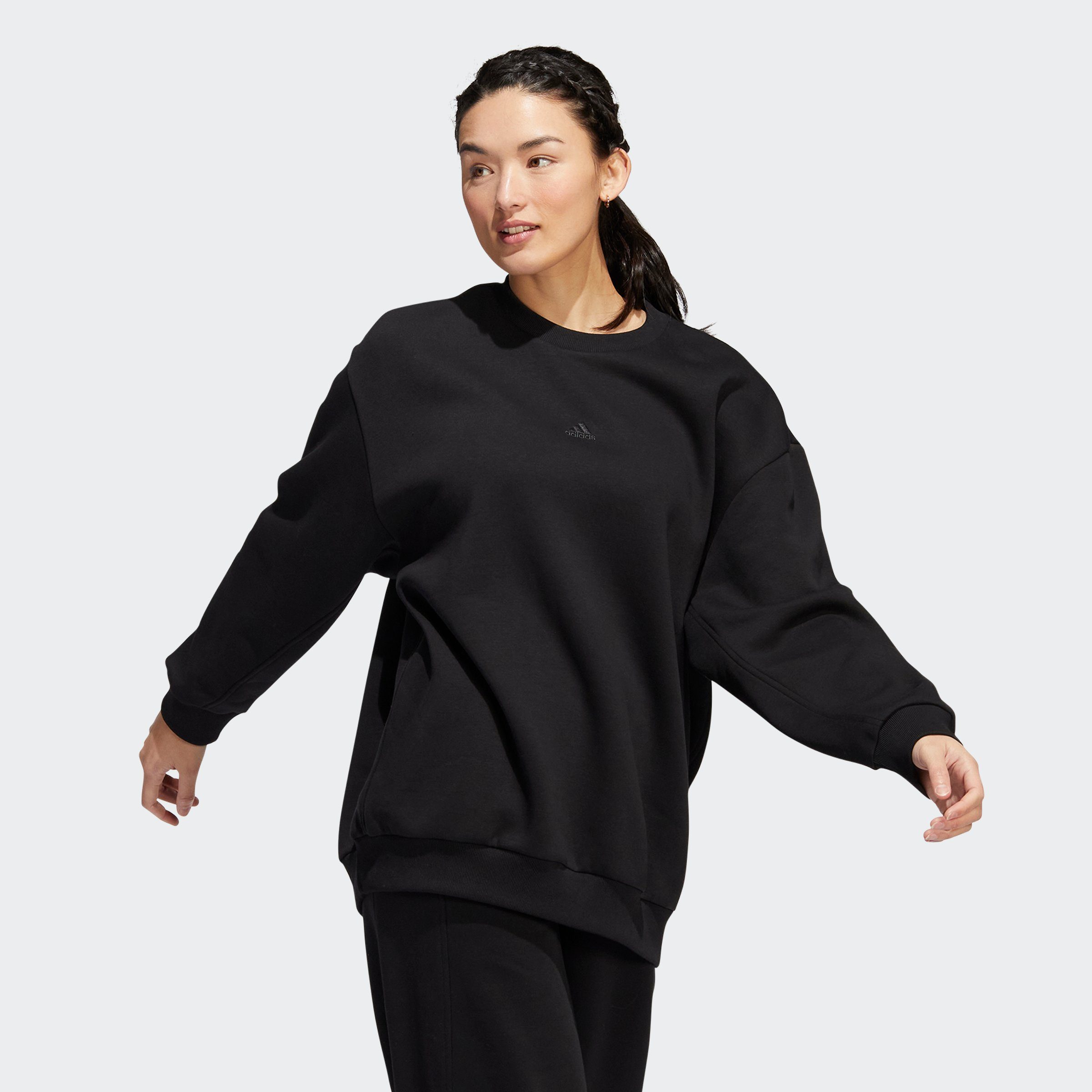 Oversized-Passform adidas Sportswear FLEECE gemütlicher für Ein ALL-SEASON OVERSIZED, Fleece-Pullover mit Sweatshirt