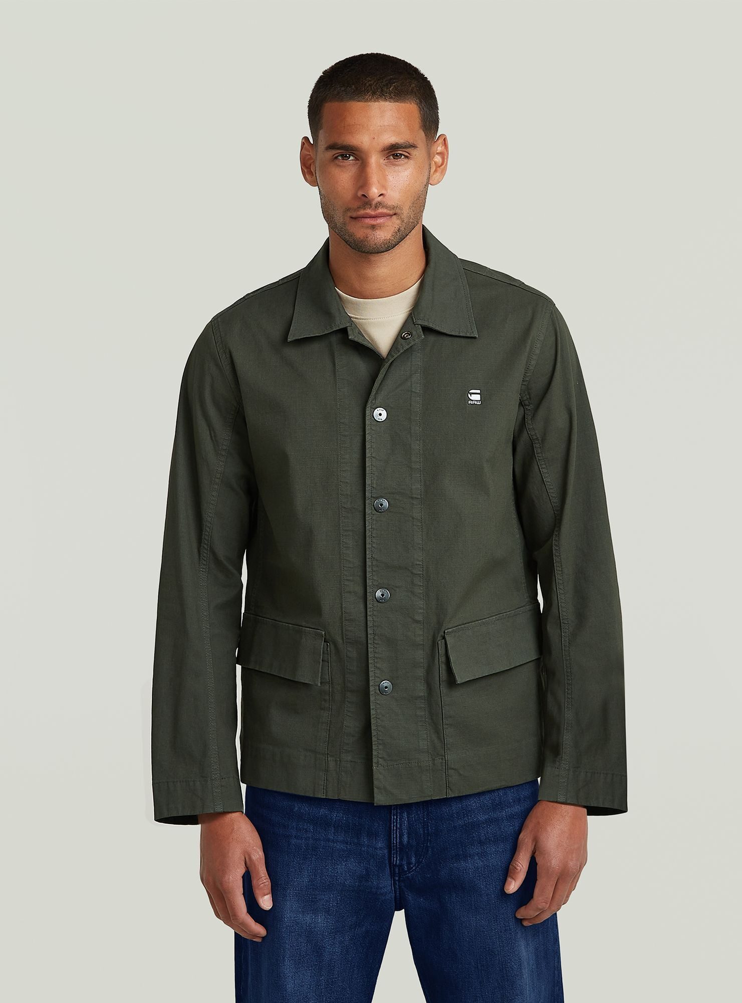 Langarmshirt 2 Pocket Overshirt