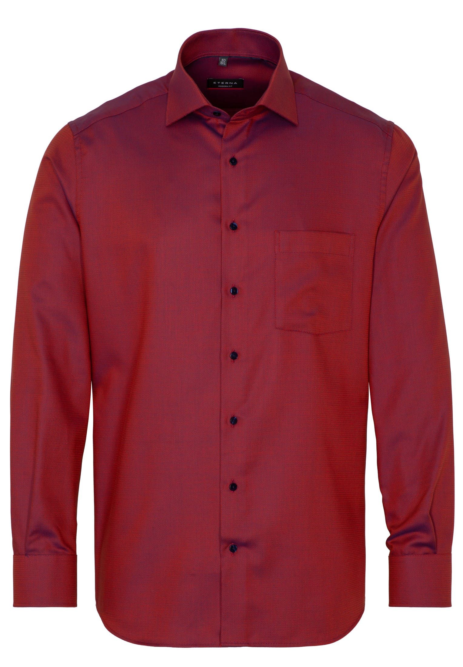 Eterna Businesshemd ETERNA MODERN FIT Langarm Hemd melba strukturiert 3475-82-X19K