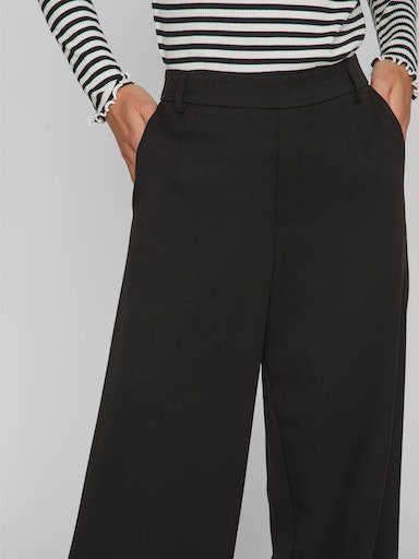 HW Vila Anzughose Black - VIVARONE WIDE NOOS PANT