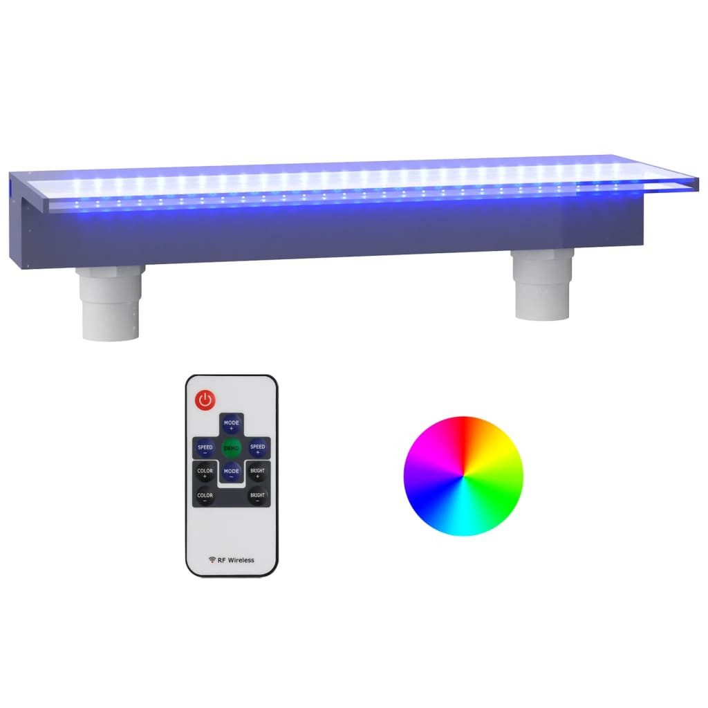 Wasserfall Wasserfall-Element mit RGB LEDs Acryl 60 cm
