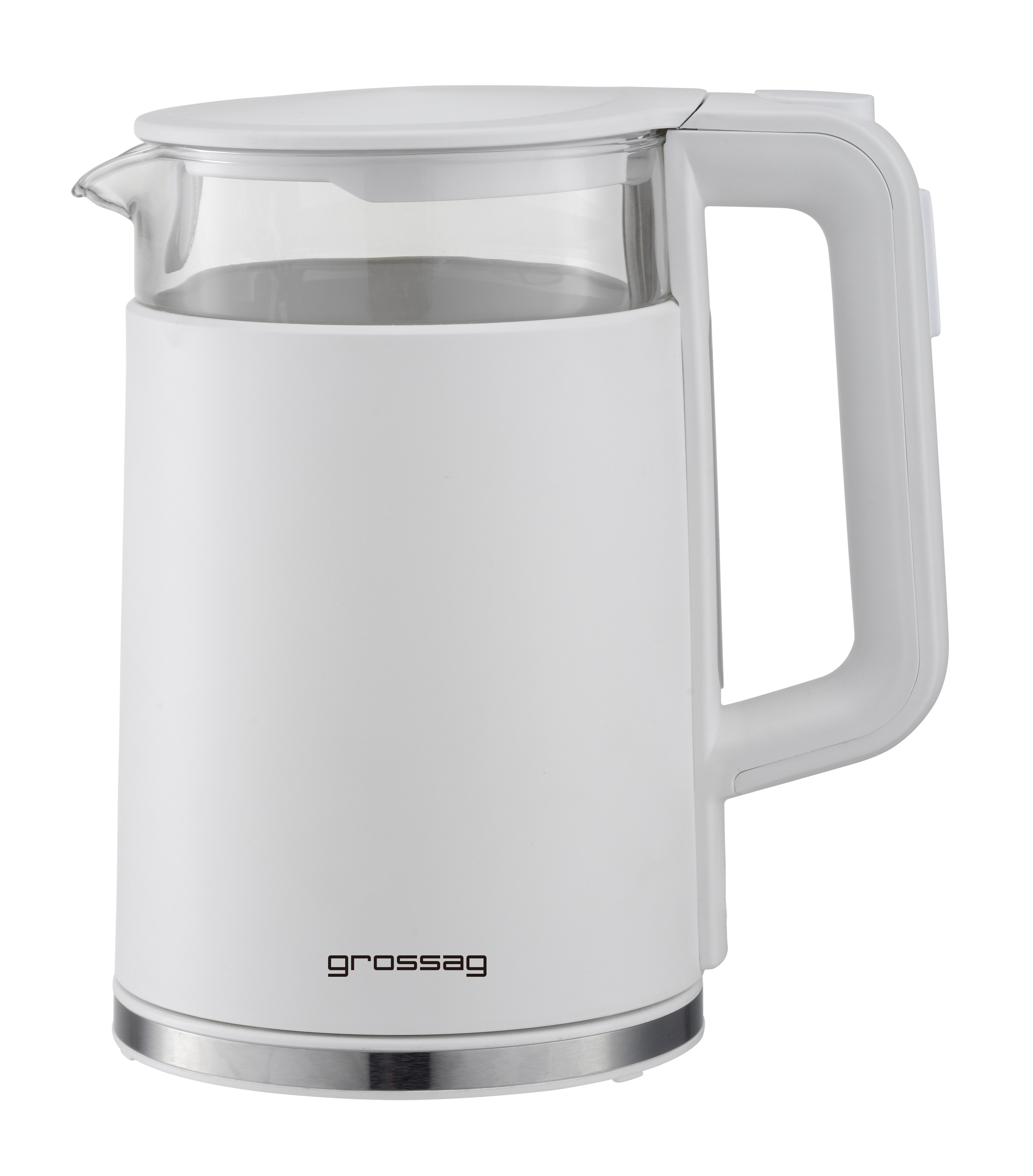 grossag Wasserkocher Wasserkocher Glas-Wasserkocher 1,7 l, WK 24, 2200,00 W