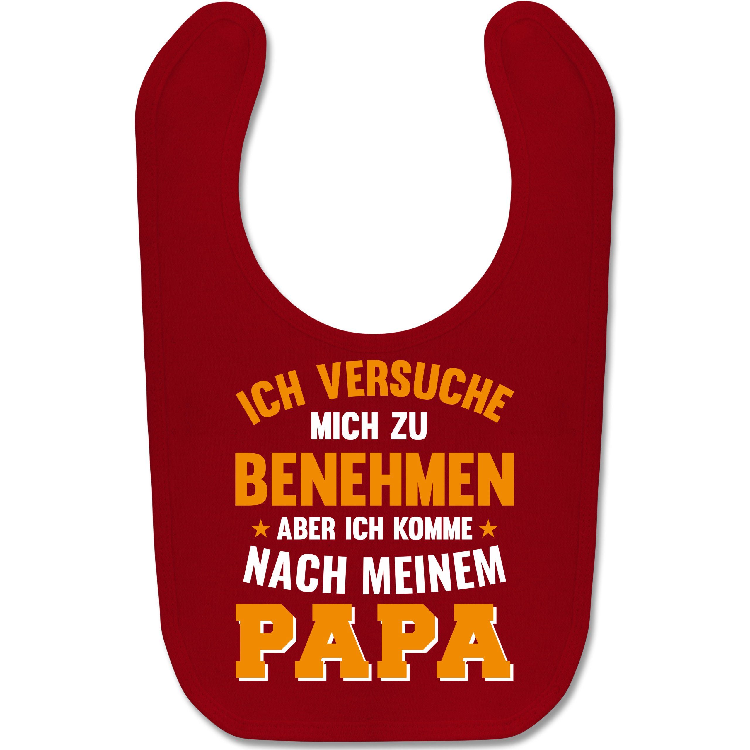 Shirtracer Lätzchen »Ich versuche mich zu benehmen Papa Sterne
