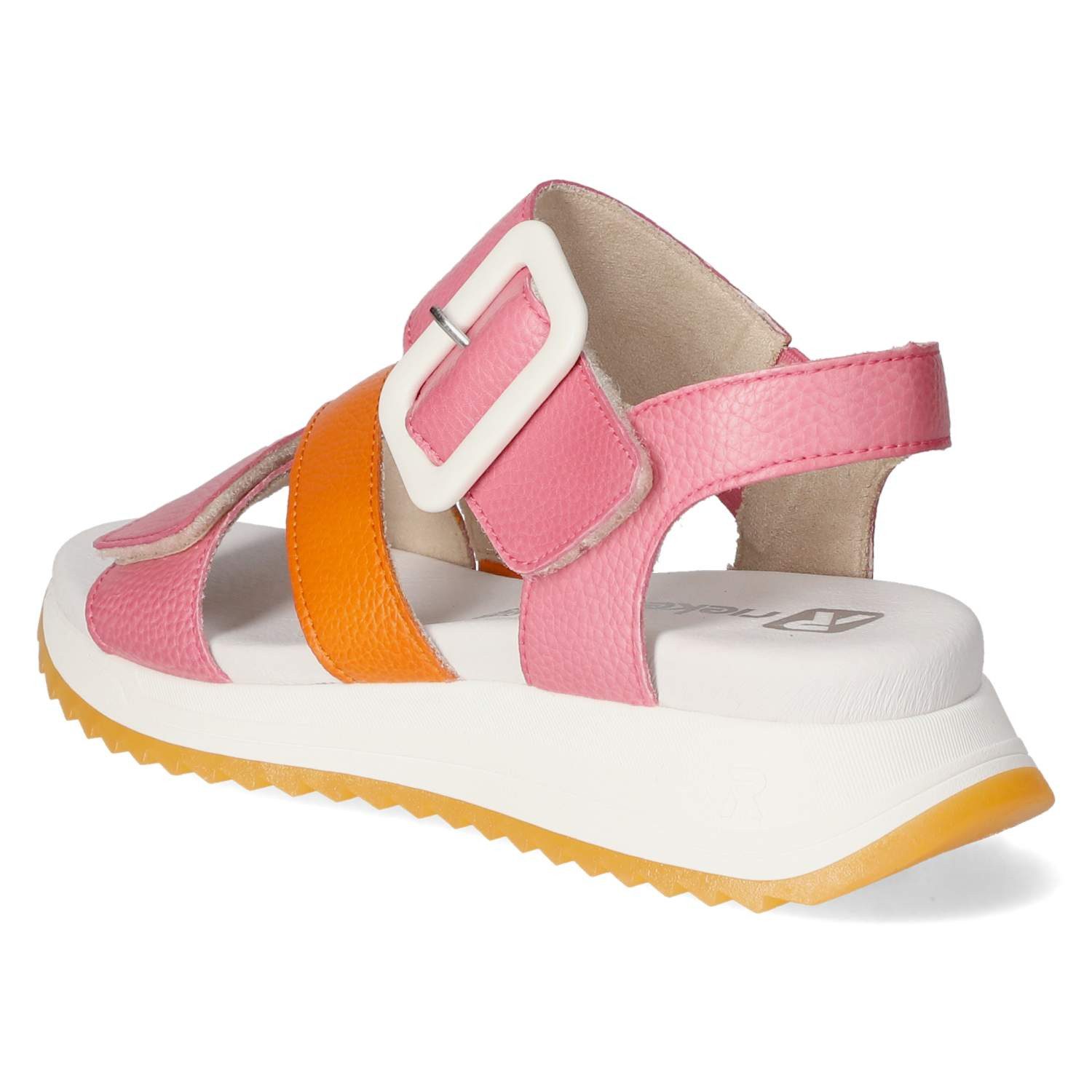 Rieker Rieker W2950-31 Damen Glattleder pink Sandalette