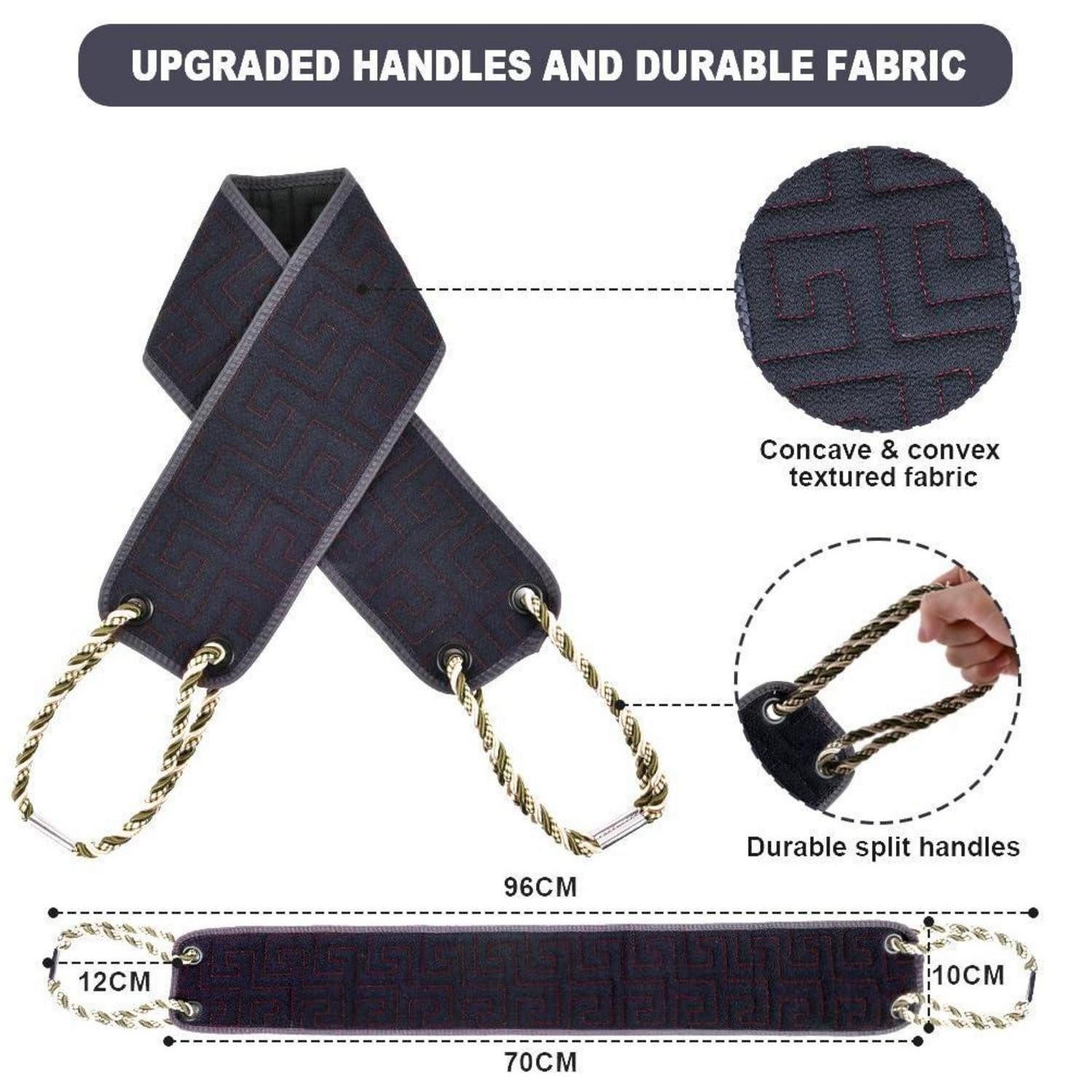 LuxusKollektion Waschlappen Rückenschrubber Peeling Dusch-Waschlappen Navyblau – Bild 2 von 5