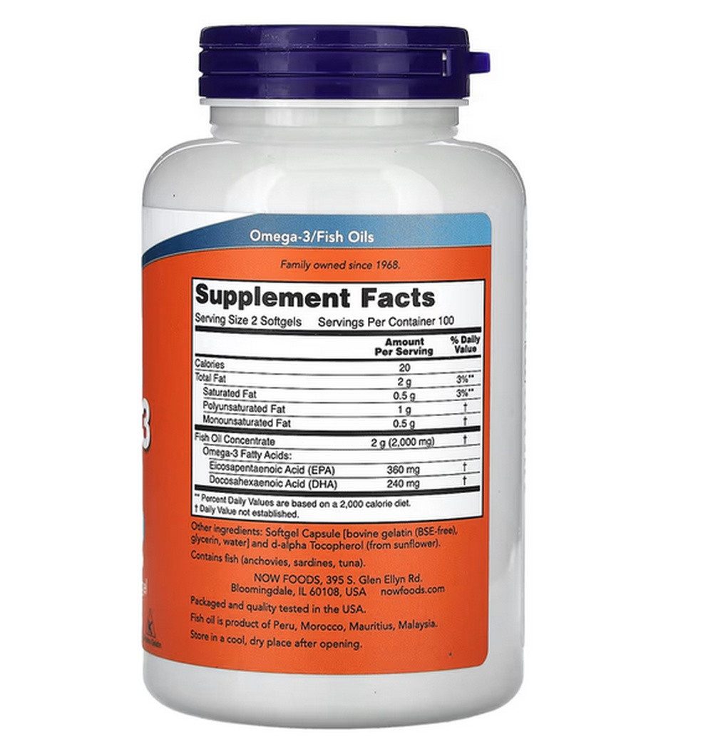 now foods Now Foods Cod Liver Oil Lebertran 1000 mg 180 Softgels Kapseln