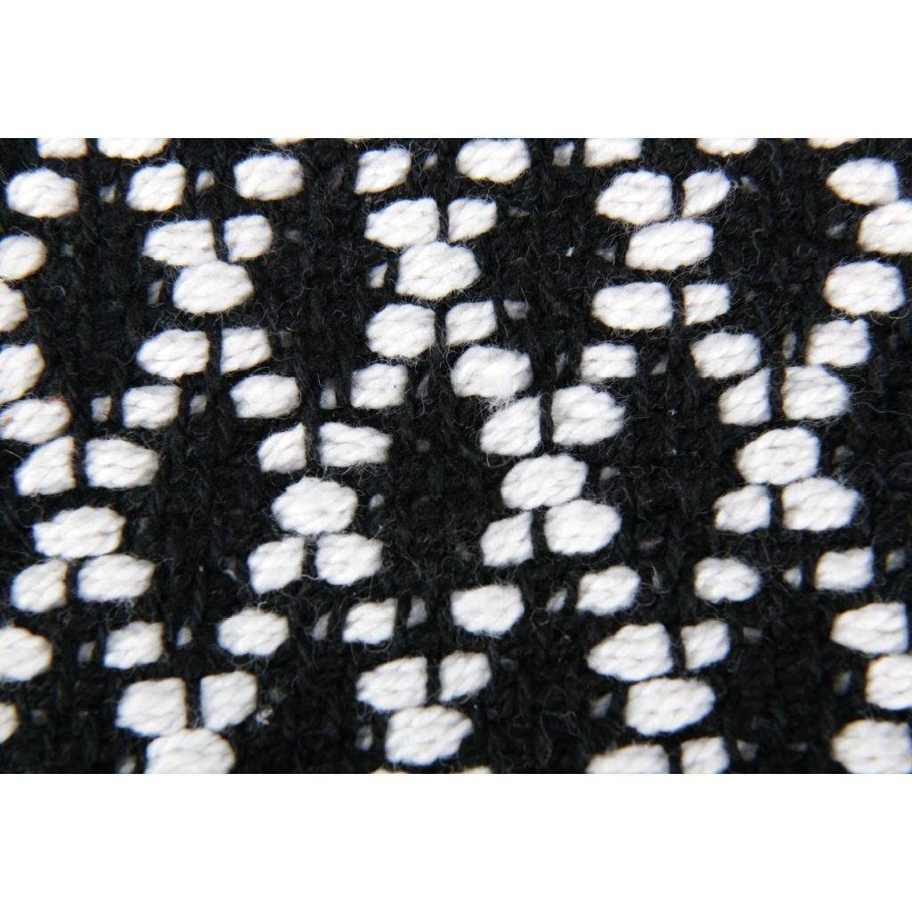 Pro Home Teppich, eckig, Teppich aus 100% Baumwolle, Baumwollteppich Black & White