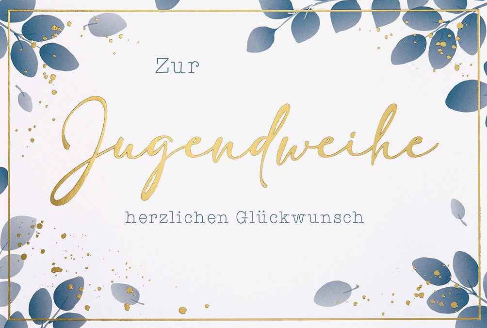 Grußkarten Jugendweihe - Unverpackt – plastikfreie Verpackung