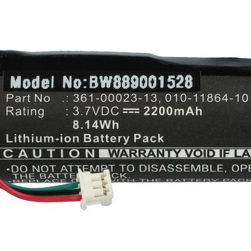 vhbw kompatibel mit Garmin PRO 550 PLUS, 550, 70 Akku Li-Ion 2200 mAh (3,7 V)